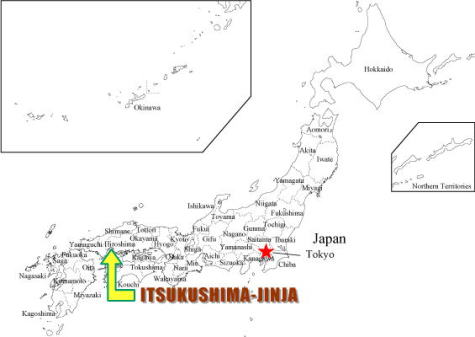 map of Itsukushima Shrine